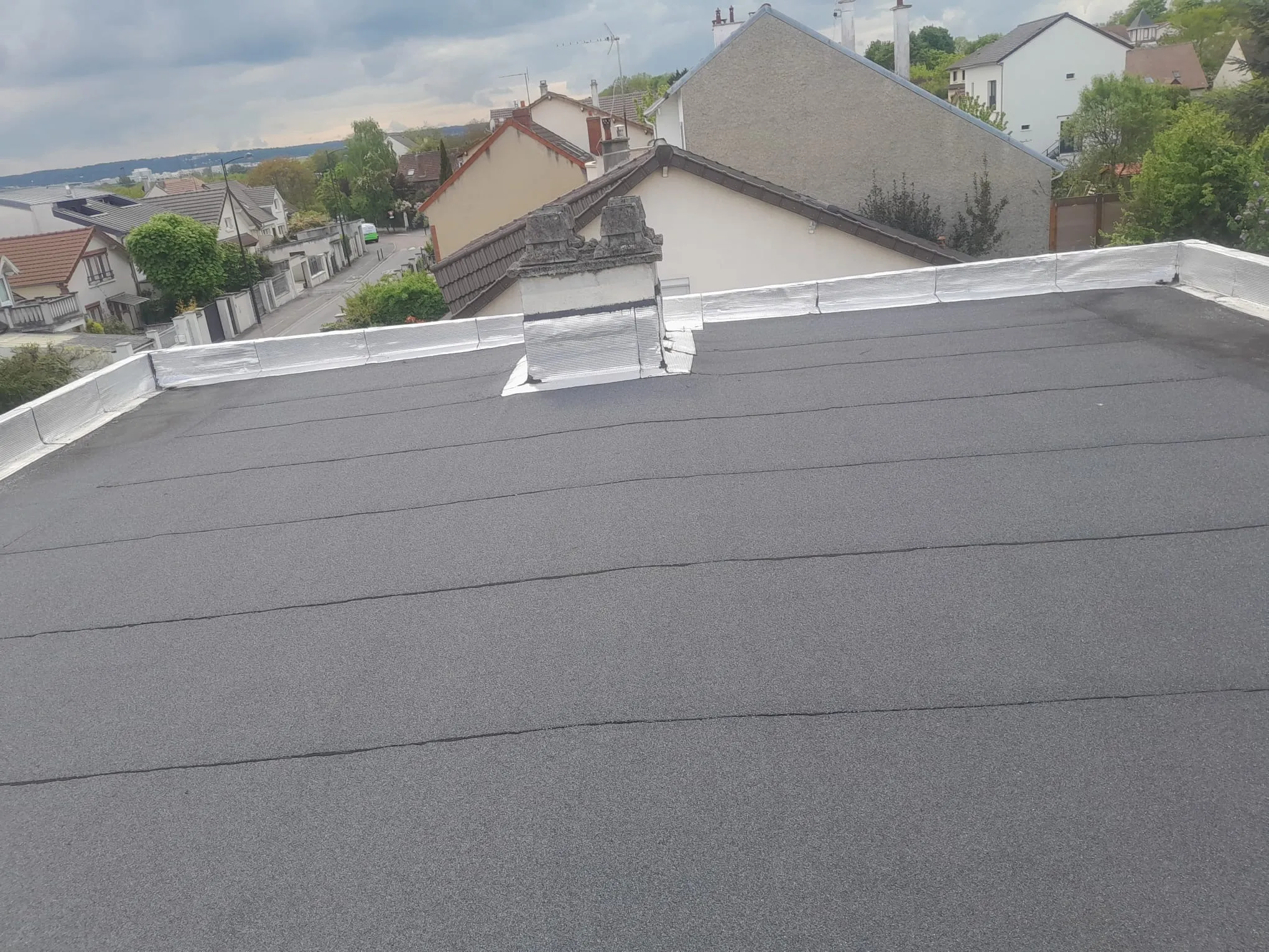 Réfection complète de toiture-terrasse à Asnières - réalisation FPE
